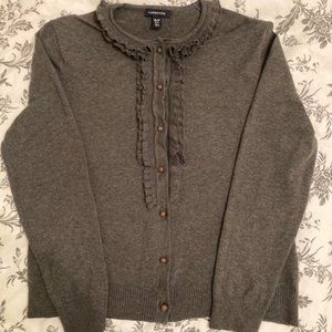 Lands' End Petite Women's Gray Cardigan